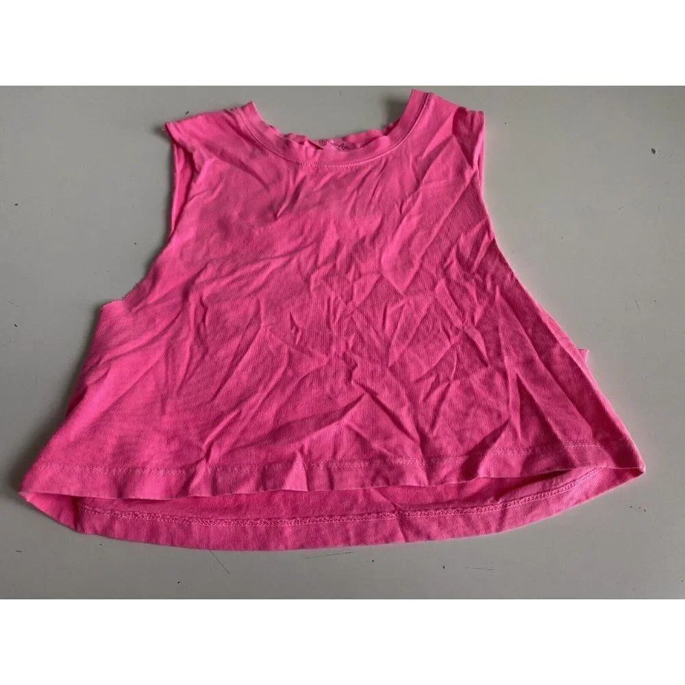 Emma and Sam Neon Pink Crop Top Women’s‎ Sz XS LF the Brand